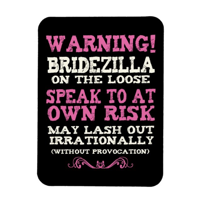 Bridezilla på slussen magnet (Vertikal)