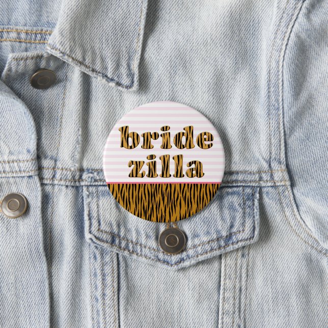Bridezilla | Roligt Citattecken Knapp (In Situ)