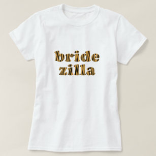 Bridezilla   Roligt Tigerprint T-Shirt
