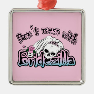 Bridezilla Skull Julgransprydnad Metall