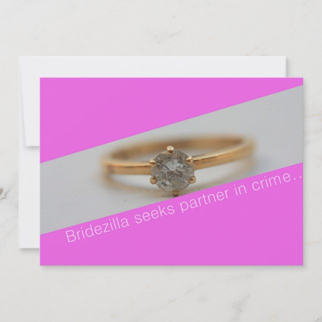 Bridezilla söker partner i brott... (Framsida)