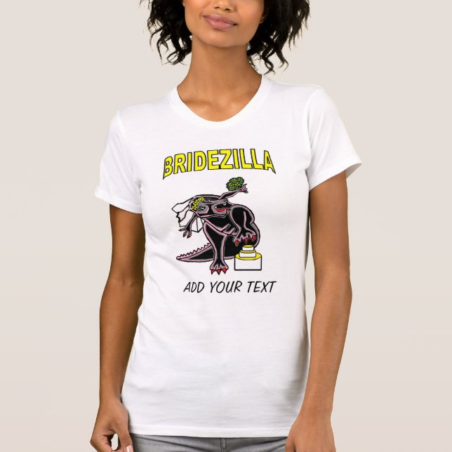 Bridezilla t-skjorta t shirt (Framsida)