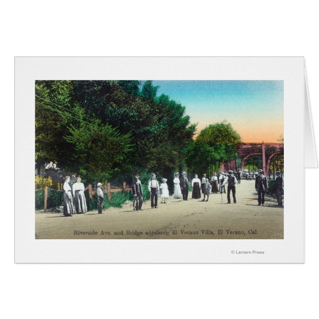 Bridge Adjoining El Verano Villa Hälsningskort (Framsidan Horizontal)