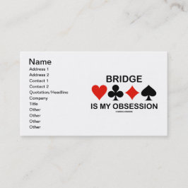 Bridge är min tvångstanke (kortkostymer visitkort