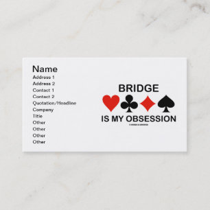 Bridge är min tvångstanke (kortkostymer visitkort