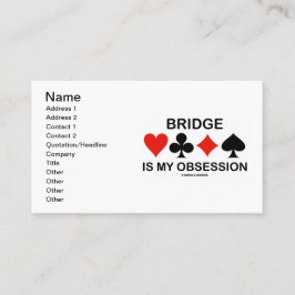 Bridge är min tvångstanke (kortkostymer visitkort