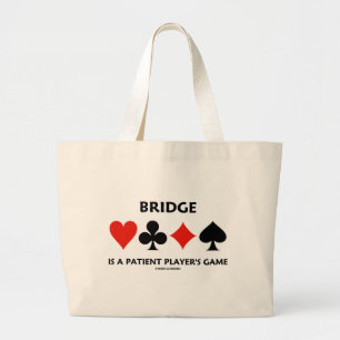 Bridge är tålmodiga en spelare lek (kortkostymer) jumbo tygkasse