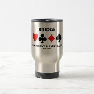 Bridge är tålmodiga en spelare lek (kortkostymer resemugg