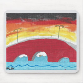 Bridge at Night Mousepad Musmatta