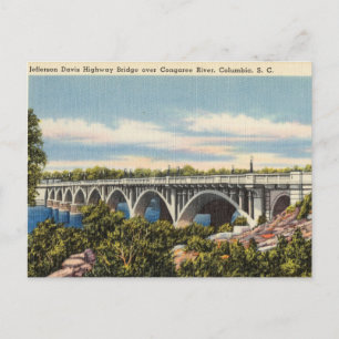 Bridge, Congaree River, Columbia, South Carolina Vykort