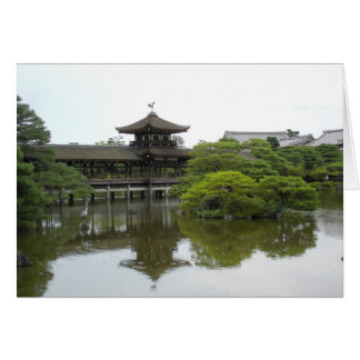 Bridge, Heian Jingu Temple Garden, Kyoto Japan Hälsningskort