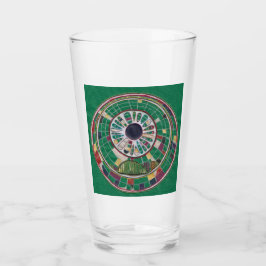 Bridge mönster glaskopp