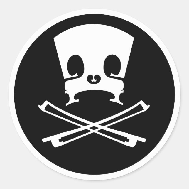 Bridge och Bows Sticker Runt Klistermärke (Framsida)