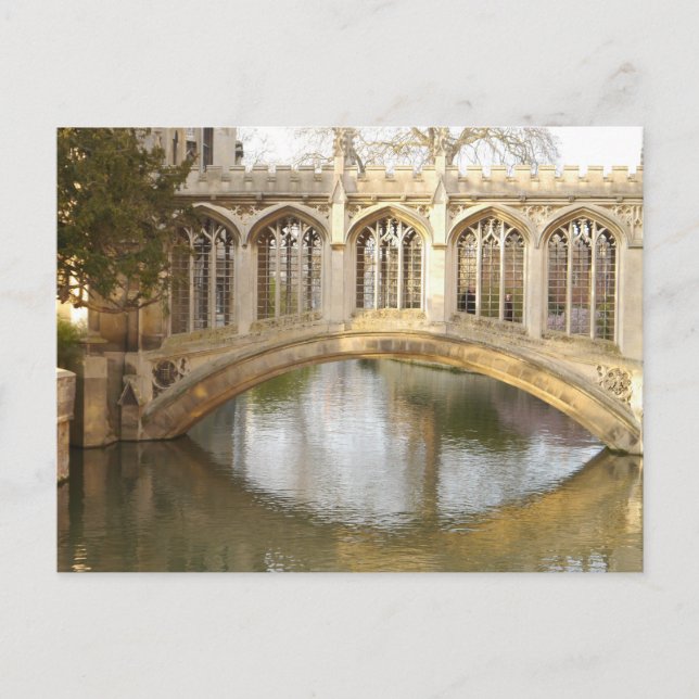 Bridge of Sighs, Cambridge, England Vykort (Framsida)