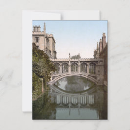 Bridge of Sighs in Cambridge, England (1900) Vykort
