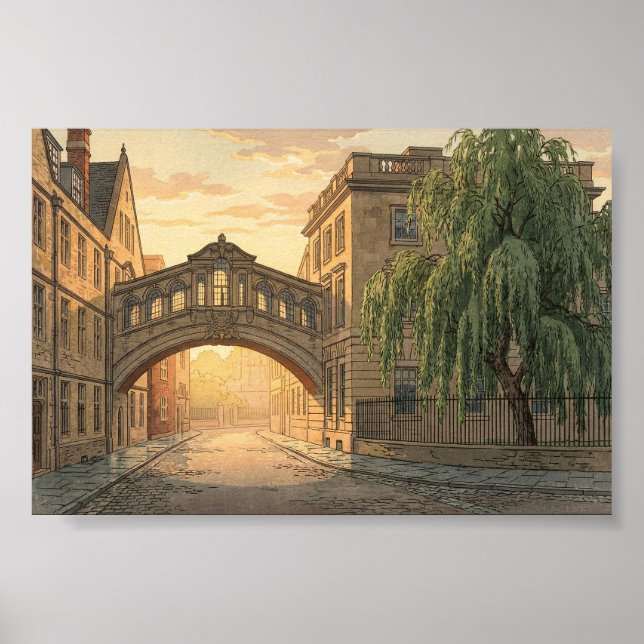 Bridge of Sighs in Oxford University Poster (Framsidan)