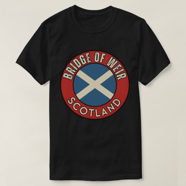 Bridge of Weir, Skottland T Shirt (Design framsida)