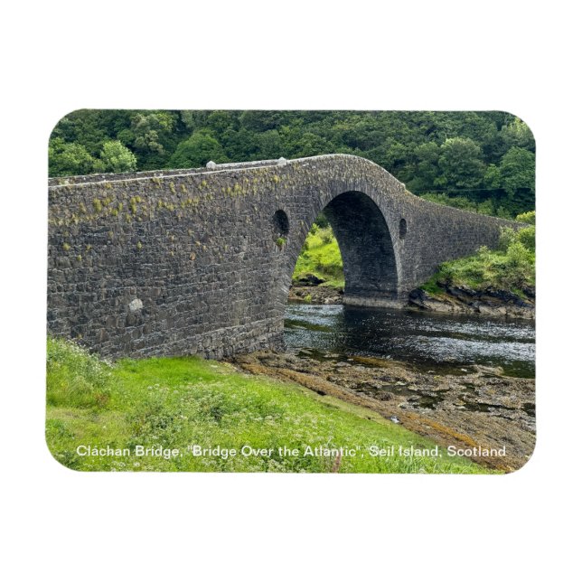 "Bridge over Atlantic", Seil Island, Skottland Magnet (Horisontell)