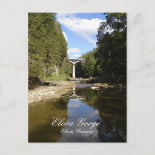 Bridge over Elora Gorge Vykort