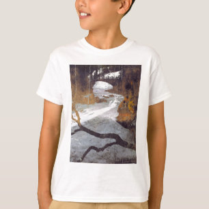Bridge över en frusen ström av Alexandra Cook Tee Shirt