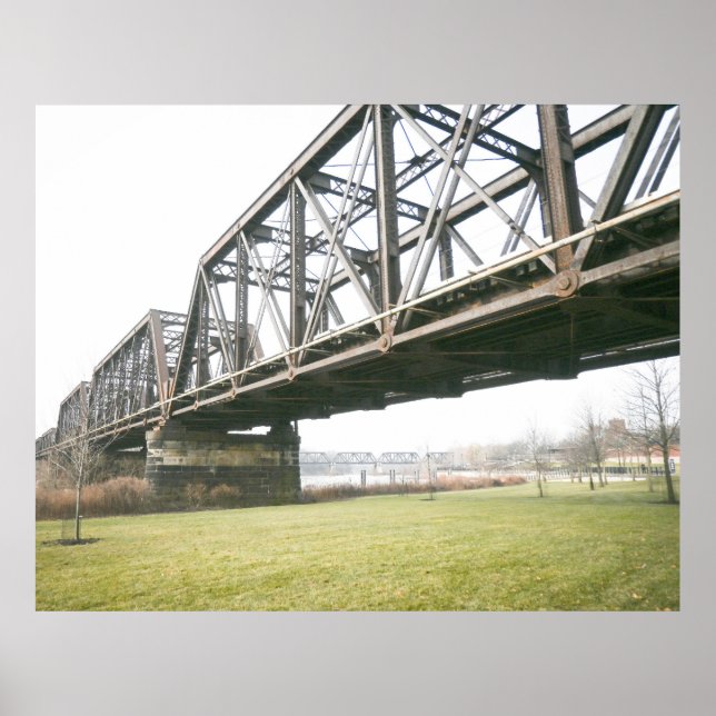 Bridge Over Scioto River Poster (Framsidan)