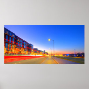 Bridge Park under jul, Dublin, Ohio Poster