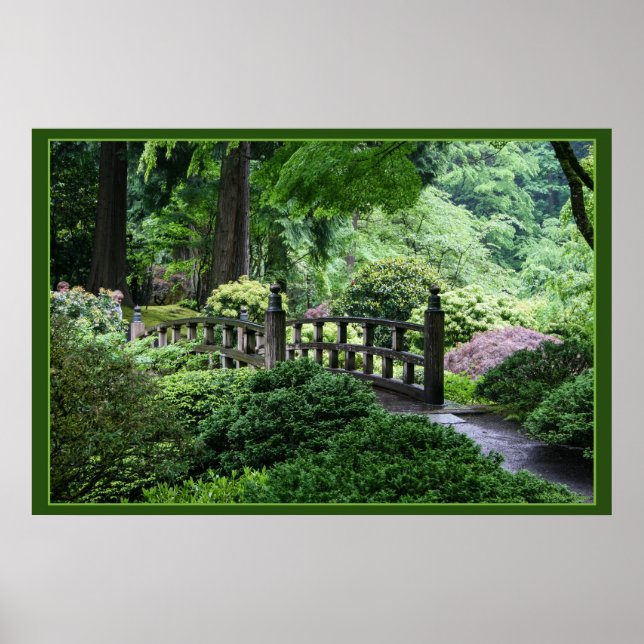 Bridge - Portland Japanska Garden Poster (Framsidan)