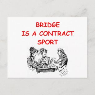 BRIDGE-spelare Vykort