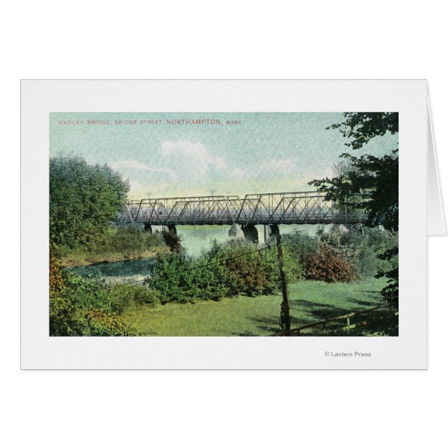 Bridge Street View of Hadley Bridge Hälsningskort (Framsidan Horizontal)