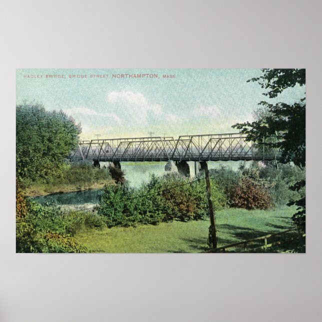 Bridge Street View of Hadley Bridge Poster (Framsidan)