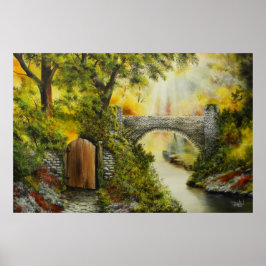 Bridge till kor över utskrift poster