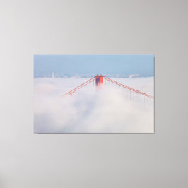 Bridge Torn i Fog Canvastryck