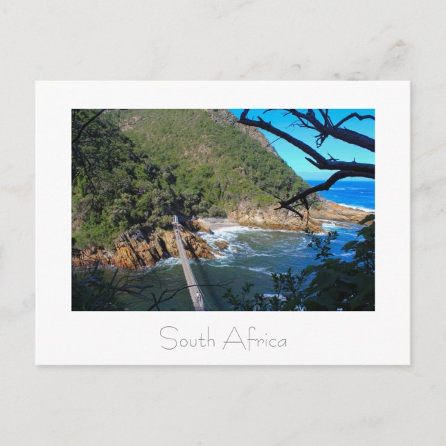 Bridge Tsitsikamma Park South Afrika Postcard Vykort (Framsida)