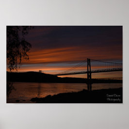 Bridge vid Sunset 2 Poster