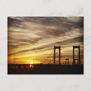 Bridge vid Sunset Vykort