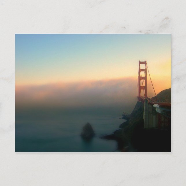 Bridge vid Sunset Vykort (Framsida)