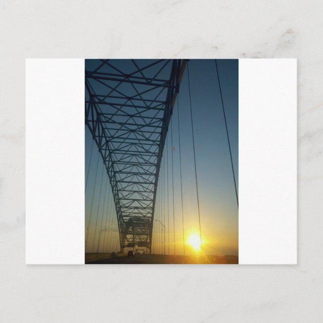 Bridge vid Sunset Vykort (Framsida)