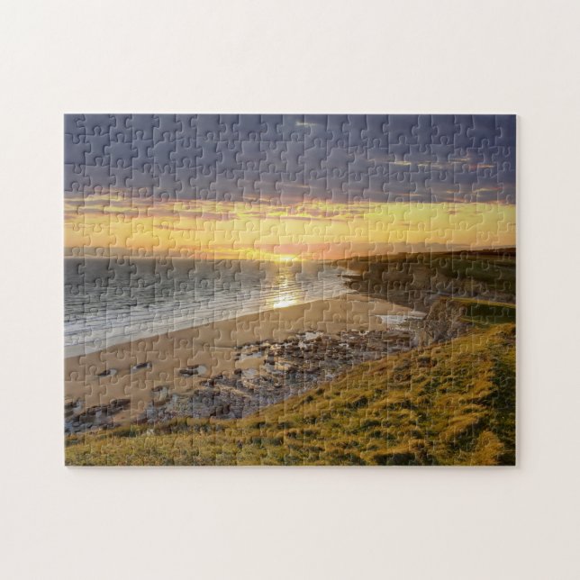 Bridgend Beach Wales Pussel (Horisontell)