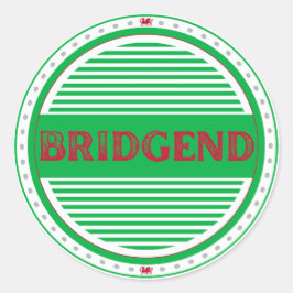 Bridgend City Pride Emblem – Walisisk Identitet Runt Klistermärke