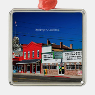 Bridgeport California märkt fotografi Julgransprydnad Metall