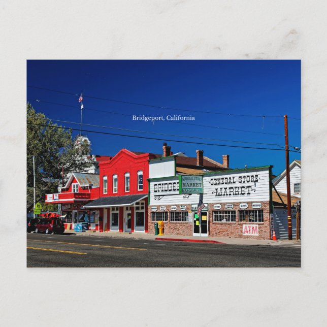 Bridgeport California märkt fotografi Vykort (Framsida)