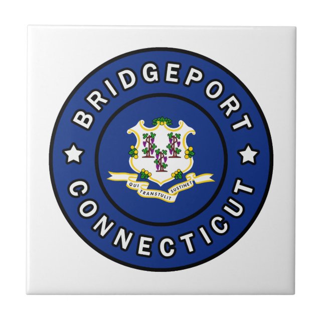 Bridgeport Connecticut Kakelplatta (Framsidan)