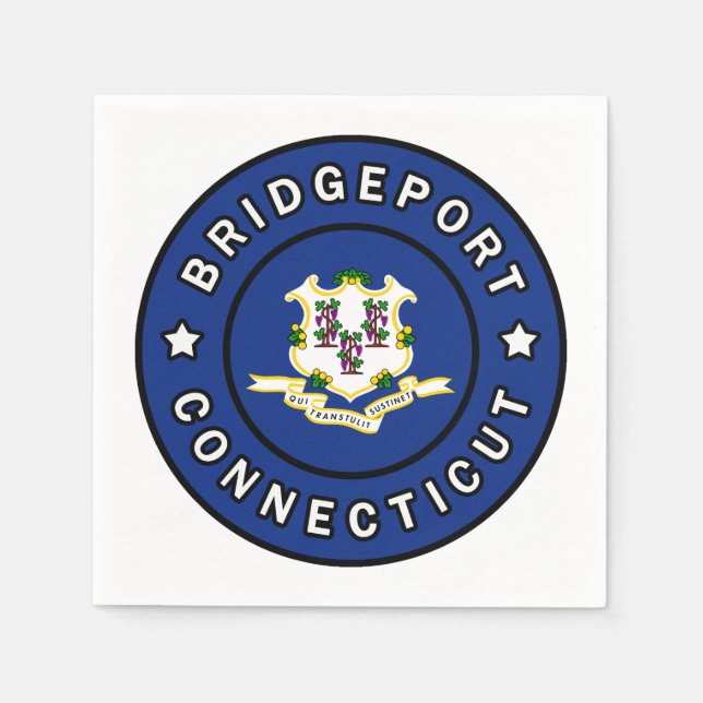 Bridgeport Connecticut Pappersservett (Framsidan)