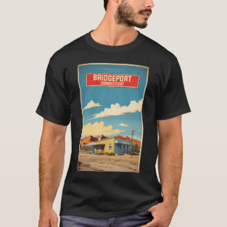 Bridgeport Connecticut Usa Vintage resor turism T Shirt