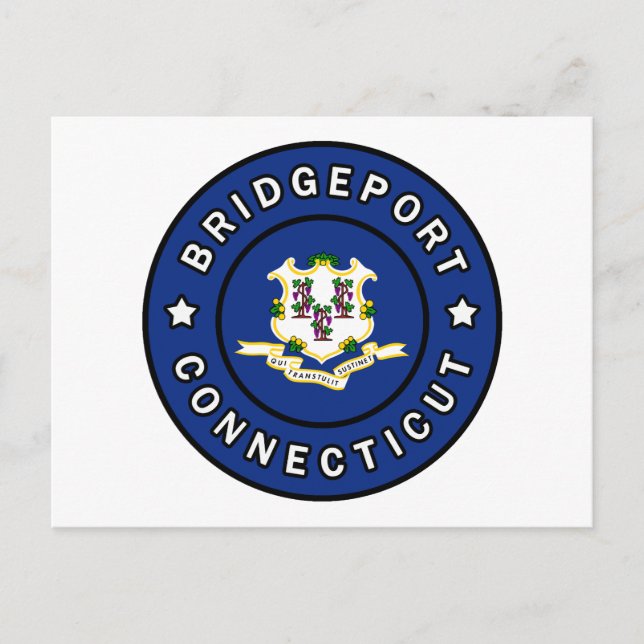 Bridgeport Connecticut Vykort (Framsida)