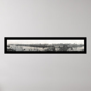 Bridgeport CT-foto 1913 Poster