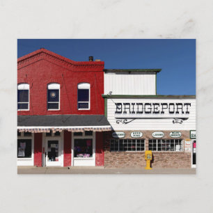 Bridgeport, Kalifornien, ett litet stadsfoto. Vykort
