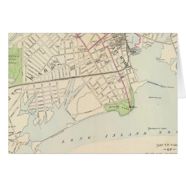 Bridgeport, söder hälsningskort (Framsidan Horizontal)