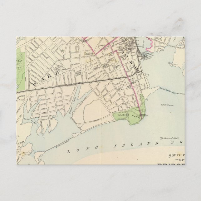 Bridgeport, söder vykort (Framsida)