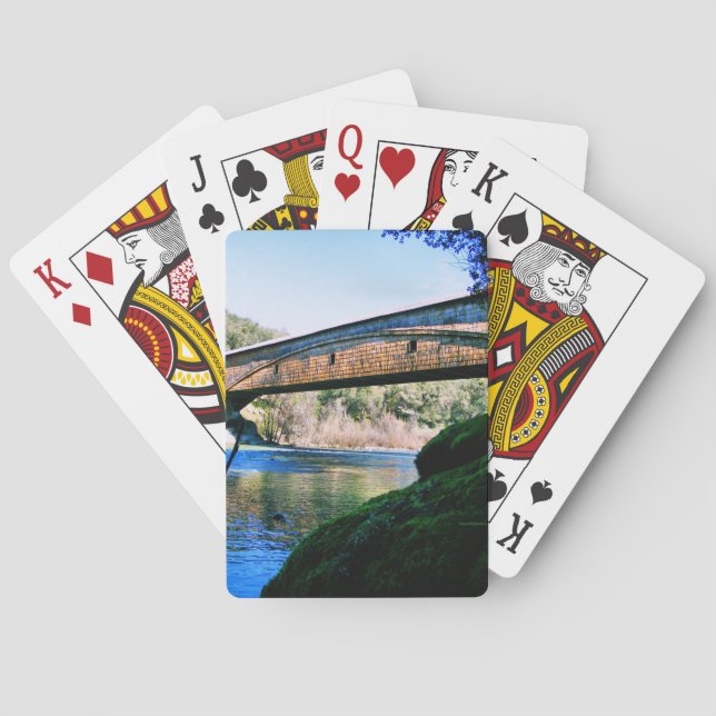 Bridgeport som leker kort casinokort (Baksidan)